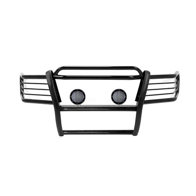 1999-2004 Jeep Grand Cherokee Grille Guard Kit Modular Pair  of 5.3" Dia. LED Flood Lights w/ Black Trim Rings Wiring Harness  and Switch | Black Horse Off Road - Image 7