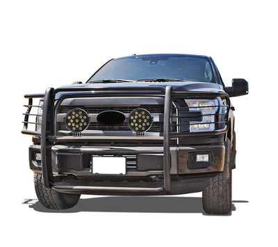 2017-2022 Ford F-250 Super Duty Grille Guard Kit Modular Incl. pair of 7.0"Dia.  LED  Lights w/ Black Trim Rings w/ Wiring Harness and Switch | Black Horse Off Road - Image 3