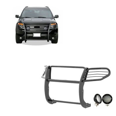2016-2019 Ford Explorer Grille Guard Kit Modular | Black Horse Off Road - Image 1