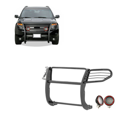 2016-2019 Ford Explorer Grille Guard Kit Modular | Black Horse Off Road - Image 1