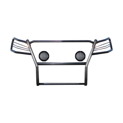 2019-2023 Ford Ranger Grille Guard Kit Modular Pair  of 5.3" Dia. LED Flood Lights w/ Black Trim Rings Wiring Harness  and Switch | Black Horse Off Road - Image 9