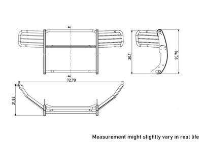 2021-2024 Ford Bronco Sport Grille Guard Modular | Black Horse Off Road - Image 7