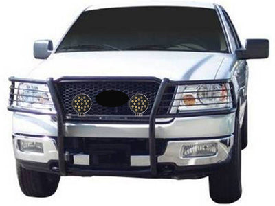 2004-2008 Ford F-150 Grille Guard Kit Modular Incl. pair of 7.0"Dia.  LED  Lights w/ Black Trim Rings w/ Wiring Harness and Switch | Black Horse Off Road - Image 5
