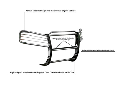 2002-2009 Gmc Envoy Grille Guard Modular | Black Horse Off Road - Image 5