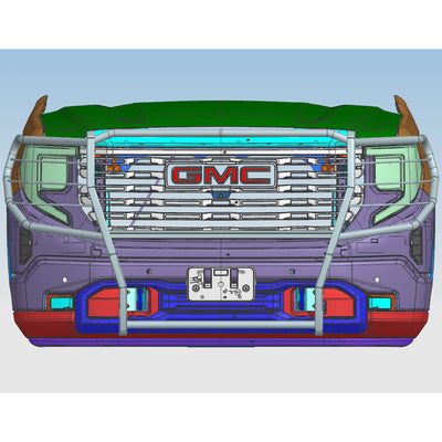 2019-2021 Gmc Sierra 1500 Grille Guard Modular | Black Horse Off Road - Image 7