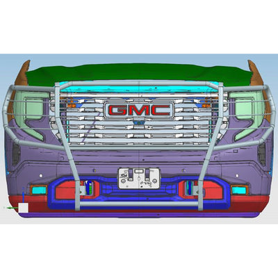 2022-2024 Gmc Sierra 1500 Grille Guard Modular | Black Horse Off Road - Image 2