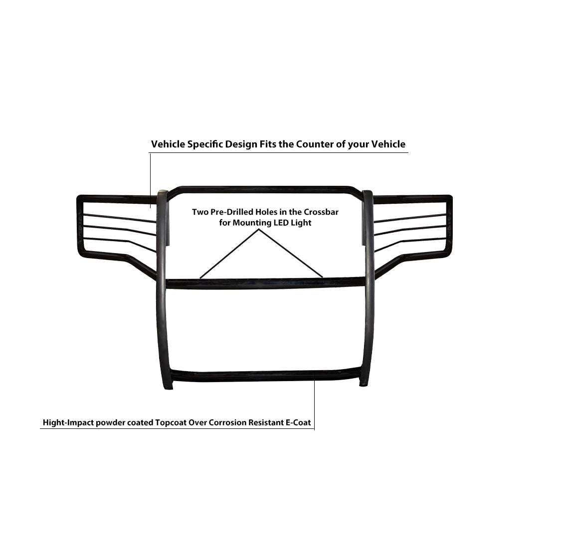 2015-2019 Gmc Sierra 2500 Hd Grille Guard Modular | Black Horse Off Road - Image 6