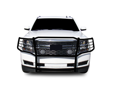 2015-2023 Chevrolet Suburban Grille Guard Kit Modular Pair  of 5.3" Dia. LED Flood Lights w/ Black Trim Rings Wiring Harness  and Switch | Black Horse Off Road - Image 7