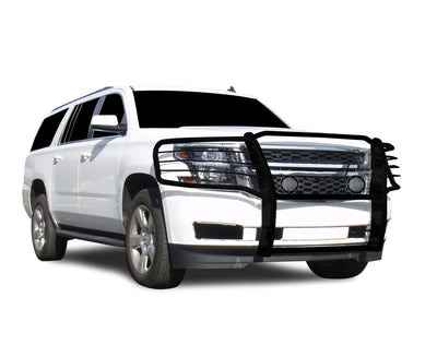 2015-2023 Chevrolet Suburban Grille Guard Kit Modular Pair  of 5.3" Dia. LED Flood Lights w/ Black Trim Rings Wiring Harness  and Switch | Black Horse Off Road - Image 8