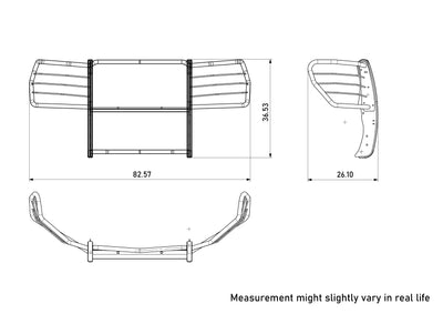 2022-2025 Chevrolet Silverado 1500 Grille Guard Modular | Black Horse Off Road - Image 2