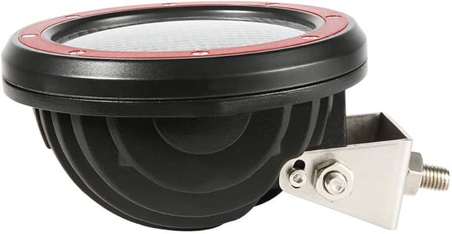 2019-2022 Chevrolet Silverado 1500 Grille Guard Kit Modular Pair  of 5.3" Dia. LED Flood Lights w/ Red Trim Rings Wiring Harness  and Switch | Black Horse Off Road - Image 4