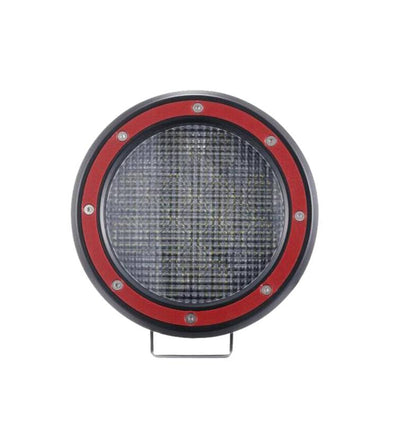 2019-2022 Chevrolet Silverado 1500 Grille Guard Kit Modular Pair  of 5.3" Dia. LED Flood Lights w/ Red Trim Rings Wiring Harness  and Switch | Black Horse Off Road - Image 7