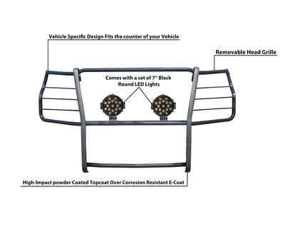 2020-2024 Chevrolet Silverado 2500 Hd Grille Guard Kit Modular | Black Horse Off Road - Image 2