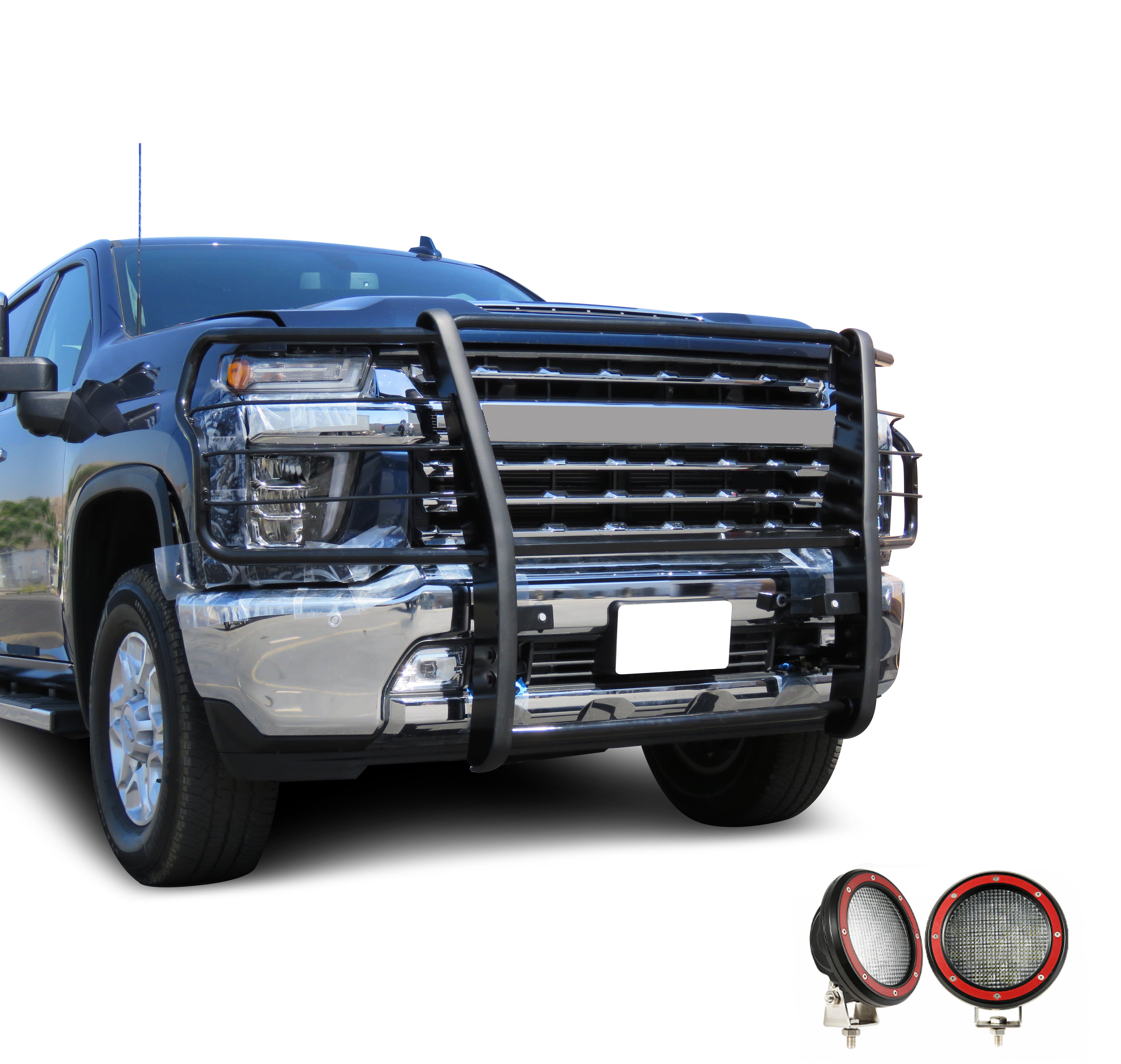 2020-2024 Chevrolet Silverado 2500 Hd Grille Guard Kit Modular | Black Horse Off Road - Image 9