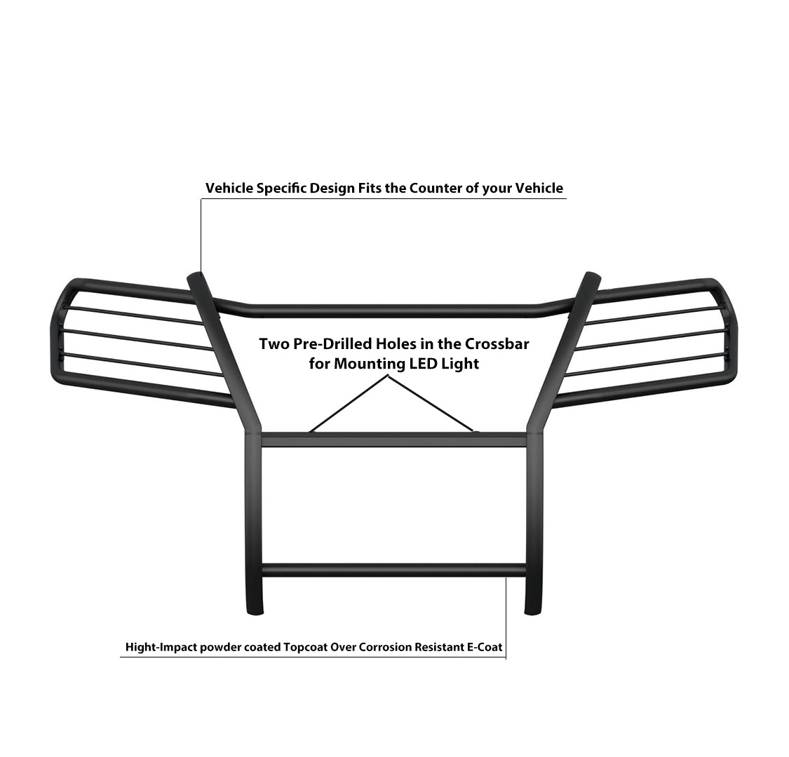 2016-2019 Honda Ridgeline Grille Guard Modular | Black Horse Off Road - Image 8