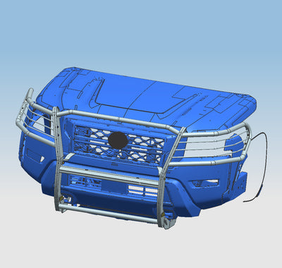 2022-2025 Nissan Frontier Grille Guard Modular | Black Horse Off Road - Image 3