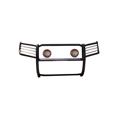 2004-2015 Nissan Titan Grille Guard Kit Modular Pair  of 5.3" Dia. LED Flood Lights w/ Red Trim Rings Wiring Harness  and Switch | Black Horse Off Road - Image 10