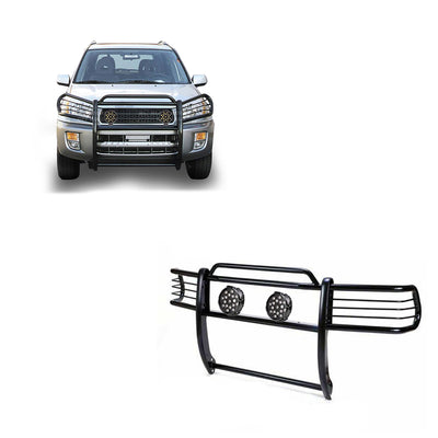 2001-2005 Toyota Rav4 Grille Guard Kit Modular Incl. pair of 7.0"Dia.  LED  Lights w/ Black Trim Rings w/ Wiring Harness and Switch | Black Horse Off Road - Image 1