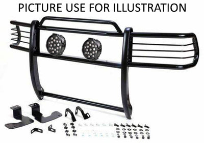 2001-2005 Toyota Rav4 Grille Guard Kit Modular Incl. pair of 7.0"Dia.  LED  Lights w/ Black Trim Rings w/ Wiring Harness and Switch | Black Horse Off Road - Image 6