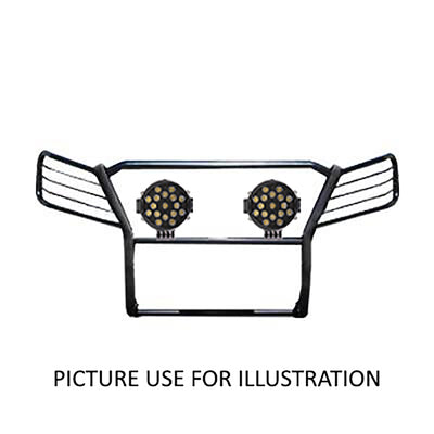 2001-2004 Toyota Tacoma Grille Guard Kit Modular Incl. pair of 7.0"Dia.  LED  Lights w/ Black Trim Rings w/ Wiring Harness and Switch | Black Horse Off Road - Image 2