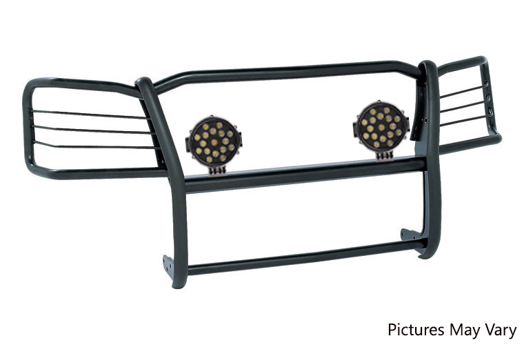 2003-2009 Lexus Gx470 / Toyota 4Runner Grille Guard Kit Modular Incl. pair of 7.0"Dia.  LED  Lights w/ Black Trim Rings w/ Wiring Harness and Switch | Black Horse Off Road - Image 5