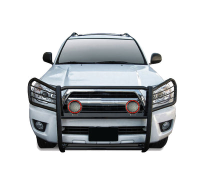 2003-2009 Lexus Gx470 / Toyota 4Runner Grille Guard Kit Modular Pair  of 5.3" Dia. LED Flood Lights w/ Red Trim Rings Wiring Harness  and Switch | Black Horse Off Road - Image 8