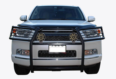 2010-2024 Toyota 4Runner Grille Guard Kit Modular Incl. pair of 7.0"Dia.  LED  Lights w/ Black Trim Rings w/ Wiring Harness and Switch | Black Horse Off Road - Image 4
