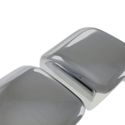 2018-2024 Jeep Wrangler, 20-24 Jeep Gladiator JL 2 PCS No Turn Signal Full Chrome Tape-on Mirror Cover