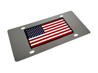 American Flag Full 50 Star License Plate