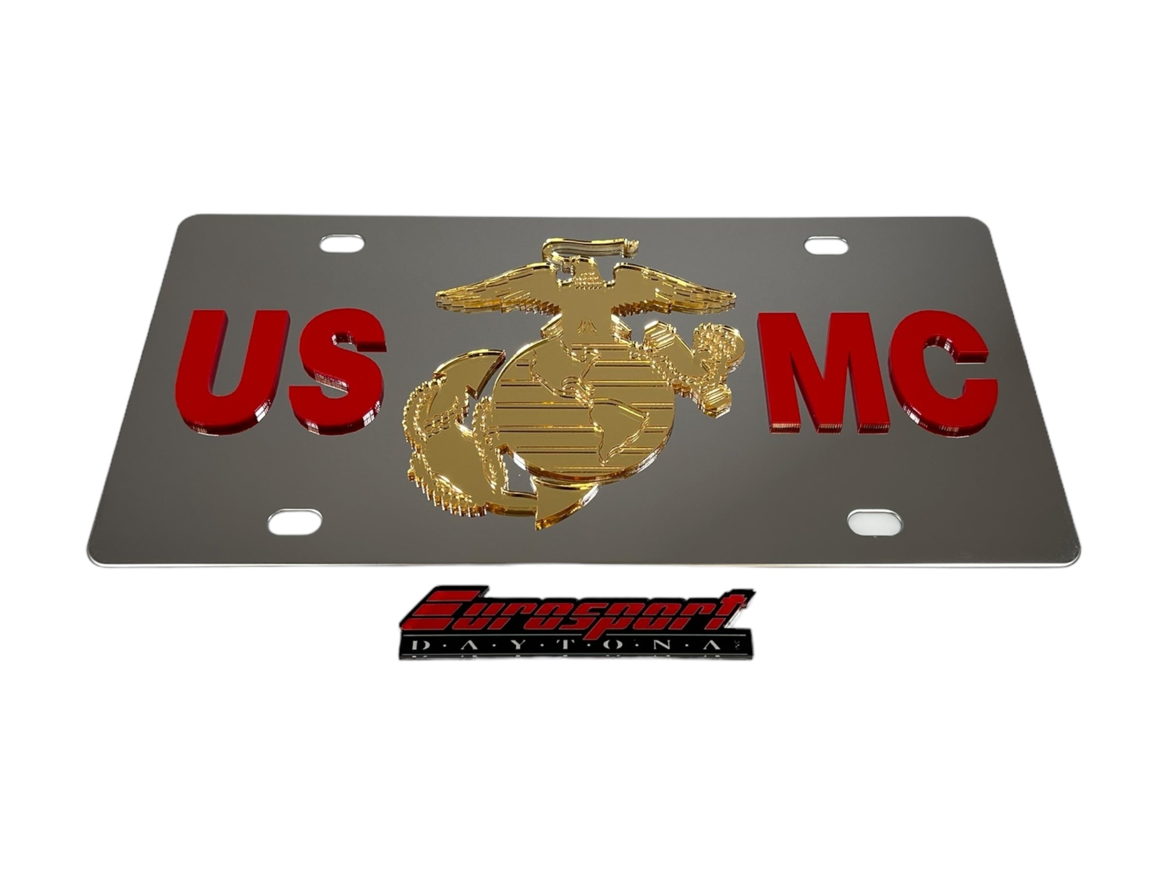 USMC Stainless Steel License Plate