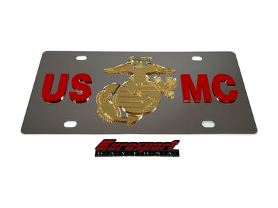 USMC Stainless Steel License Plate