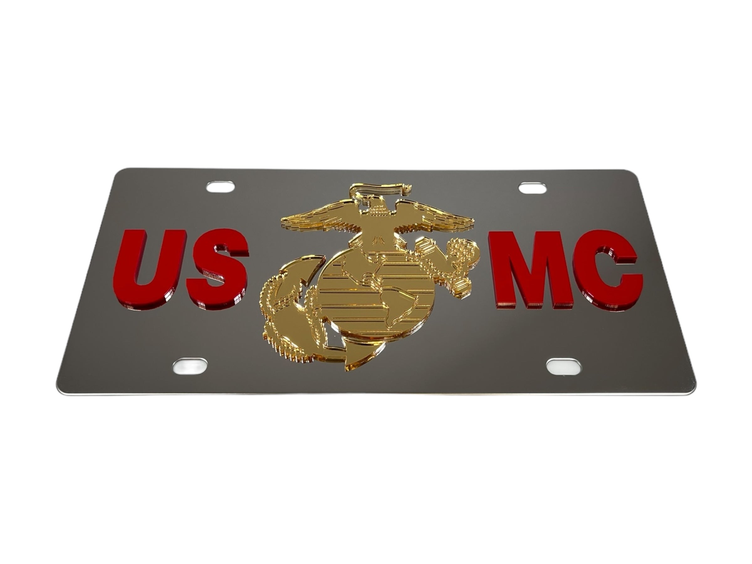 USMC Stainless Steel License Plate