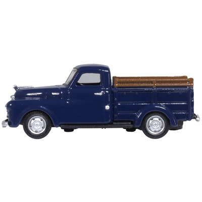1948 Dodge B-1B Pickup Truck Waterway Blue 1/87 (HO) Scale Diecast Model Car
