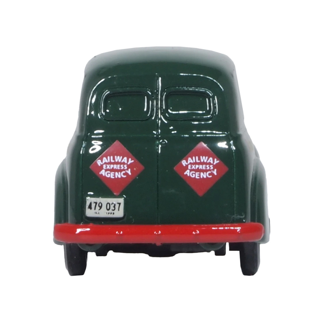 1950 Chevrolet Panel Van "Railway Express Agency" Dark Green 1/87 (HO) Scale Diecast Model Car