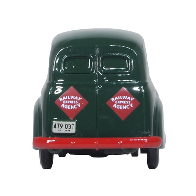 1950 Chevrolet Panel Van "Railway Express Agency" Dark Green 1/87 (HO) Scale Diecast Model Car