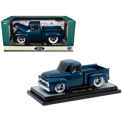 1956 Ford F-100 Pickup Truck Blue Metallic Limited Edition to 6650 pieces Worldwide 1/24 Diecast Model Car