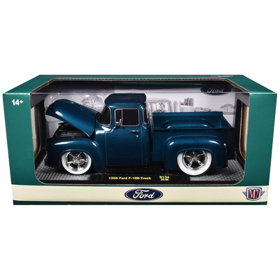 1956 Ford F-100 Pickup Truck Blue Metallic Limited Edition to 6650 pieces Worldwide 1/24 Diecast Model Car