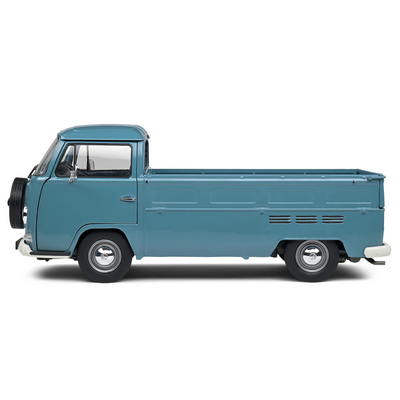 1968 Volkswagen T2 Pickup Truck Petrol Blue 1/18 Diecast Model Car