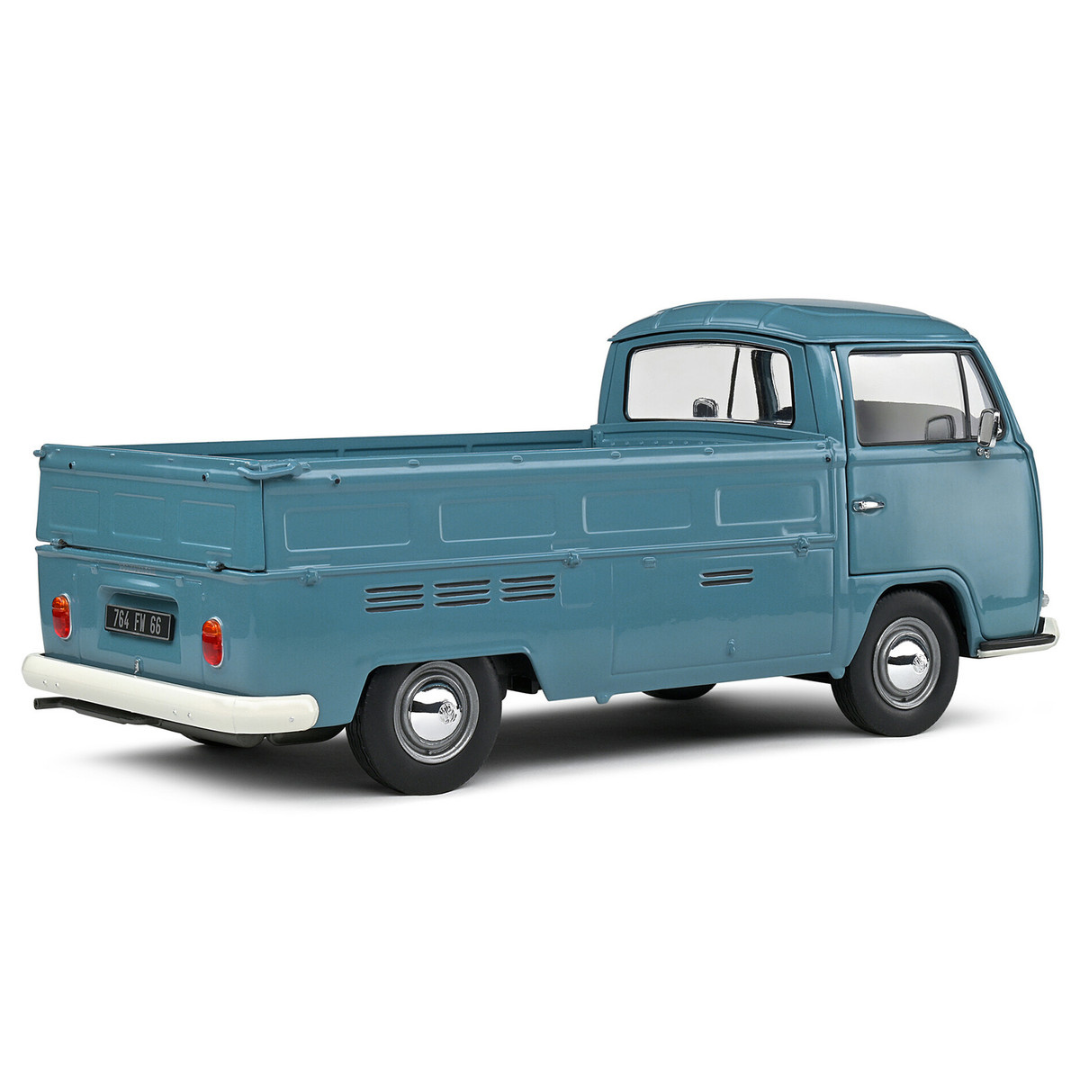 1968 Volkswagen T2 Pickup Truck Petrol Blue 1/18 Diecast Model Car