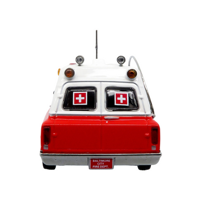 1969 Chevrolet C-10 Ambulance "Baltimore City Fire Department" White and Red "5 Alarm" Series Limited Edition 1/50 Diecast Model