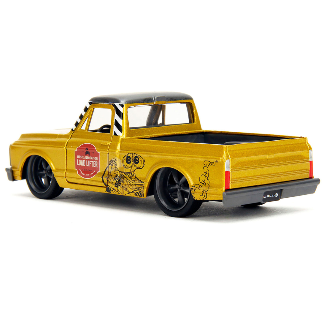 1972 Chevrolet Cheyenne Pickup Truck Gold Metallic with Gray Top "Wall-E" (2008) Movie "Hollywood Rides" Series 1/32 Diecast Model Car