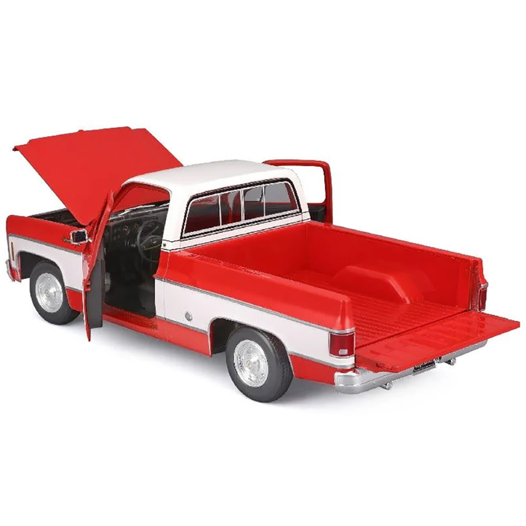 1974 Chevrolet C10 Cheyenne Super Pickup Truck Red and White "Special Edition" Series 1/18 Diecast Model Car
