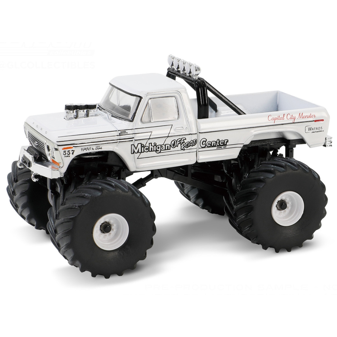 1978 Ford F-250 Monster Truck White "Capitol City Monster" "Kings of Crunch" Series 15 1/64 Diecast Model Trucks
