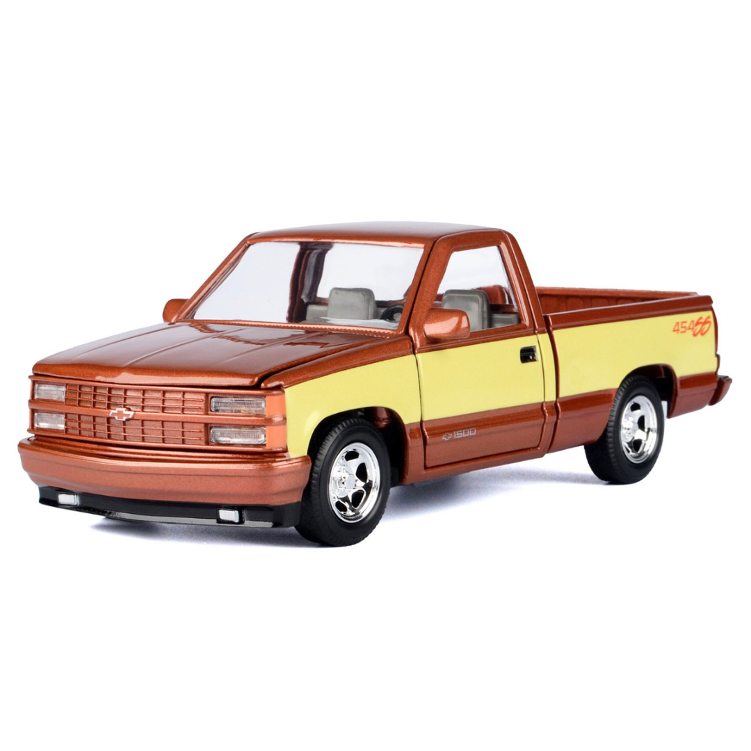 1992-chevrolet-454-ss-pickup-truck-copper-metallic-with-beige-sides-american-classics-series-1-24-diecast-model-car