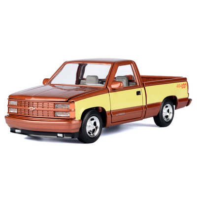 1992-chevrolet-454-ss-pickup-truck-copper-metallic-with-beige-sides-american-classics-series-1-24-diecast-model-car