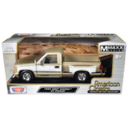 1992-gmc-sierra-gt-pickup-truck-gold-metallic-with-white-sides-american-classics-series-1-24-diecast-model-car