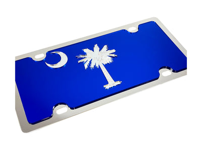 South Carolina State Flag Stainless Steel License Plate