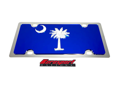 South Carolina State Flag Stainless Steel License Plate