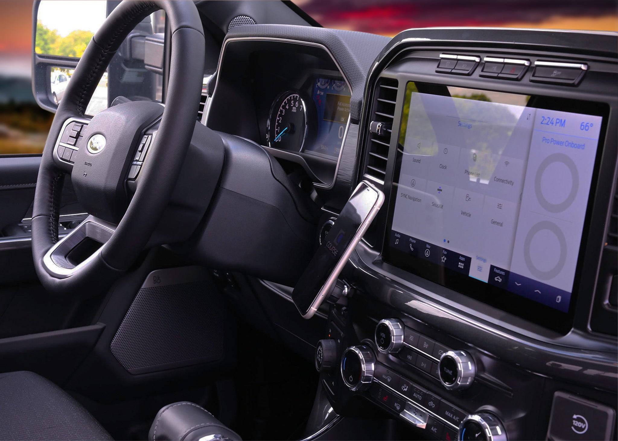 Direct Fit Phone Mount: Ford F-150 (2021+, Lighting XLT, 2024 Raptor)
