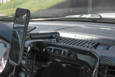 Dodge Ram New Body 2019+ (Large Screen Only) - Overland Device/Phone Mount